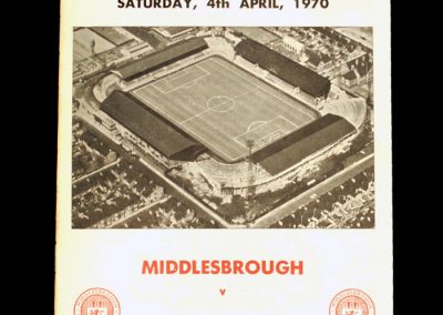 Middlesbrough v Cardiff 04.04.1970