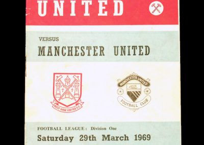 West Ham v Man Utd 29.03.1969