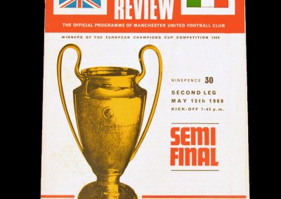 AC Milan v Man Utd 15.05.1969 - FA Cup Semi Final 2nd Leg