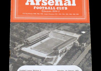Arsenal v West Brom 01.01.1955