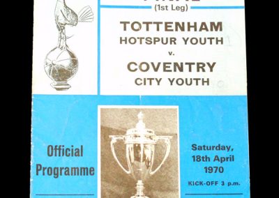 Spurs Youth v Coventry Youth 18.04.1970 - FAYC Final 1st Leg