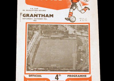 Kettering v Grantham 19.10.1963 - FA Cup 4th Qualifying Round