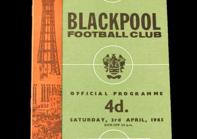 Blackpool v Fulham 03.04.1965