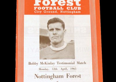 Notts Forest v Celtic 12.04.1965 (McKinlay Testimonial)