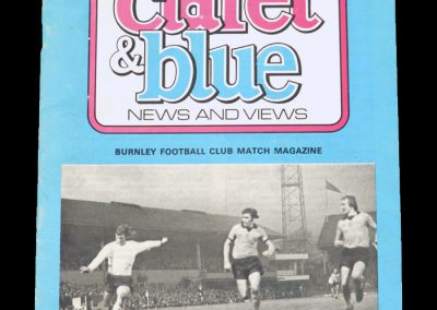 Burnley v Carlisle 28.12.1974