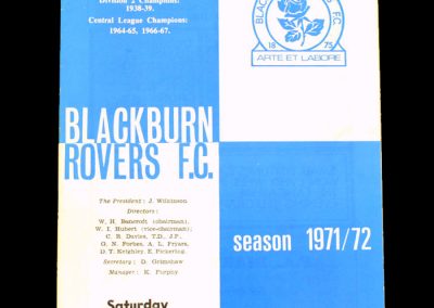 Blackburn v Bolton 11.09.1971