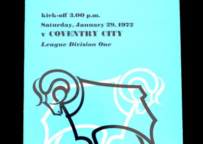 Derby v Coventry 29.01.1972 (Derby Directors Box Special)