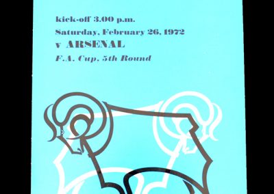 Derby v Arsenal 26.02.1972 - FA Cup 5th Round (Derby Directors Box Special)