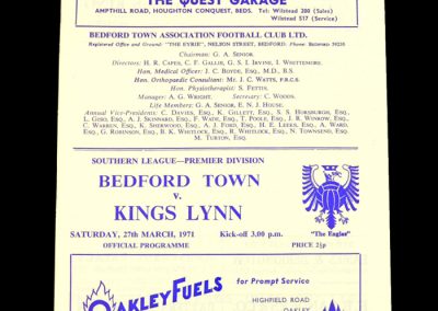 Bedford v Kings Lynn 27.03.1971 (Cliff Jones)