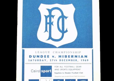 Dundee v Hibs 27.12.1969