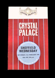 Crystal Palace v Sheff Wed 21.02.1970