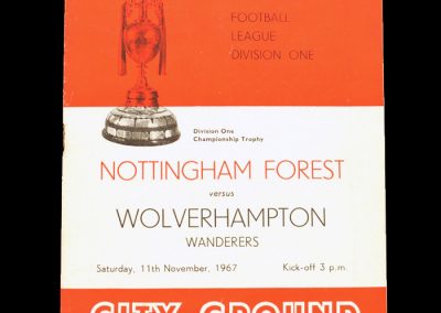 Notts Forest v Wolves 11.11.1967