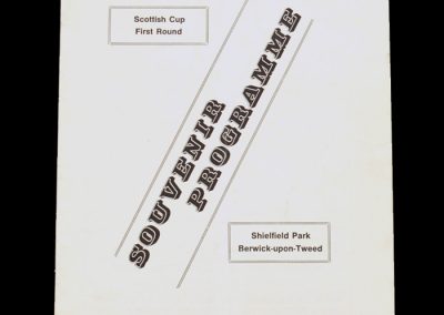 Berwick v Rangers 28.01.1967 (1-0 Jock Wallace in goal)