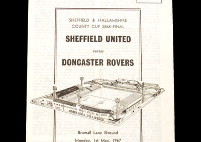 Sheff Utd v Doncaster 01.05.1967 - County Cup Semi Final