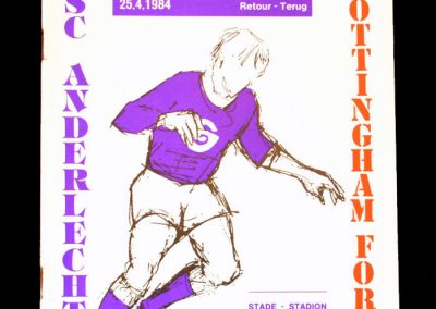 Anderlecht v Forest 25.04.1984 - Uefa Semi Final 2nd Leg (Robbed. Referee bought off and Forest were out)