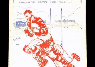 Wigan v Warrington 02.01.1956 (only time Bevan in direct opp)