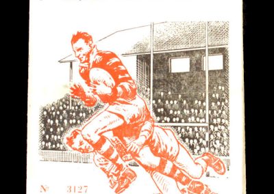 Wigan v Hunslet 15.02.1958 (150th league try)