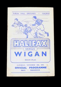 Wigan v Halifax 28.11.1959 (200th for Wigan)