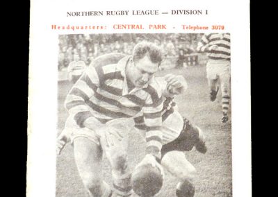 Wigan v Halifax 17.04.1964 (400th try for Wigan)