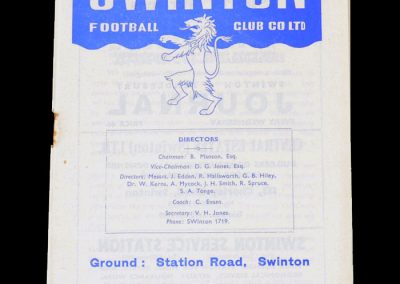 Wigan v Swinton 22.08.1964 (350th league try)
