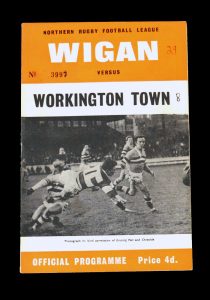 Wigan v Workington 20.11.1965 (1st appearance as sub)