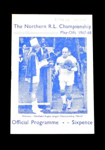 Wigan v Wakefield 27.04.1968 (last game for Wigan, signed)