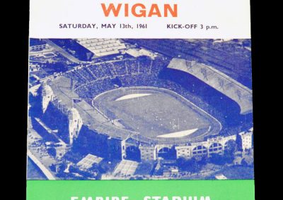 Wigan v St Helens 13.05.1961 (lost 12-6)