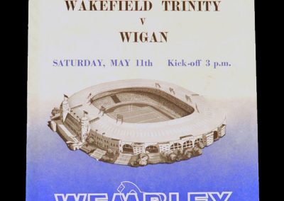 Wigan v Wakefield 11.05.1963 (lost 25-10)