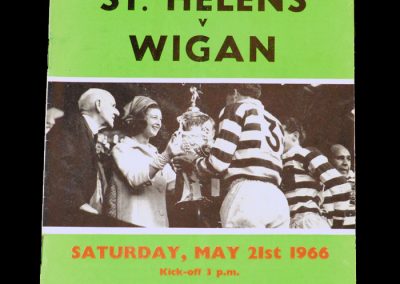 Wigan v St Helens 21.05.1966 (lost 21-2)