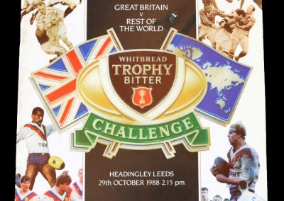 GB v Rest of the World 29.10.1988 (both Bevan and Bill named to the Hall of Fame)