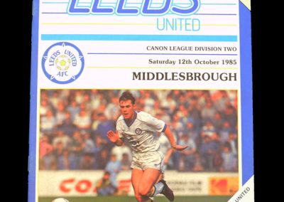Leeds v Middlesbrough 12.10.1985