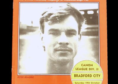 Middlesbrough v Bradford 19.10.1985