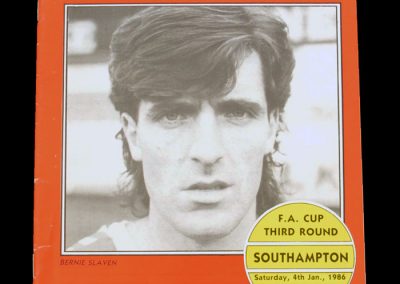 Middlesbrough v Southampton 13.01.1986 - FA Cup 3rd Round
