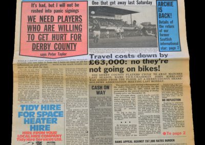 Derby v Oldham 20.11.1982