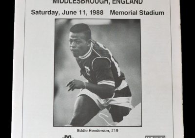 Middlesbrough v Seatle 11.06.1988