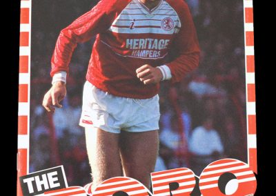 Middlesbrough v Port Vale 29.11.1989 (Zenith up 2nd Round)