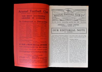 Arsenal v Leeds 26.12.1933