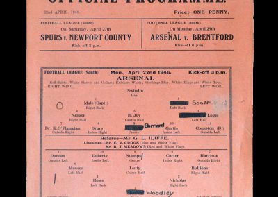 Arsenal v Derby 22.04.1946