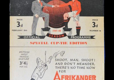 Man Utd v Preston 28.02.1948 (FA Cup 6th Round)