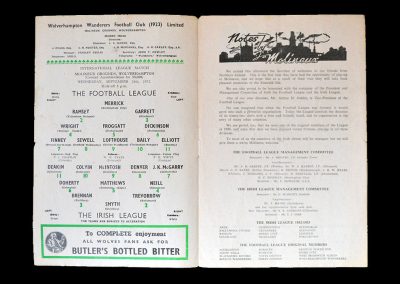 English League v Irish League 24.09.1952