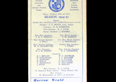Wealdstone v Enfield 02.04.1955 (Middlesex Snr Cup Semi Final)