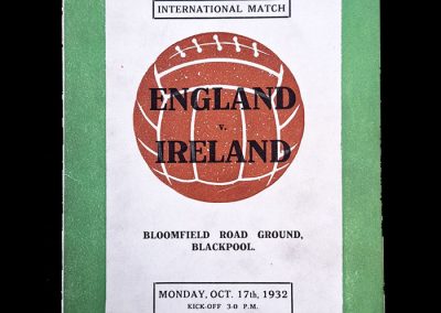 England v Ireland 17.10.1932