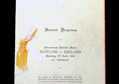 England v Scotland 05.04.1930 (reunion of the victorious 1900 team)