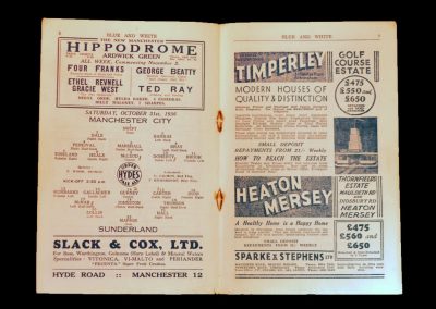 Man City v Sunderland 31.10.1936