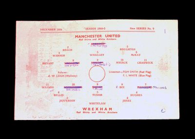 Man Utd v Wrexham 16.12.1944