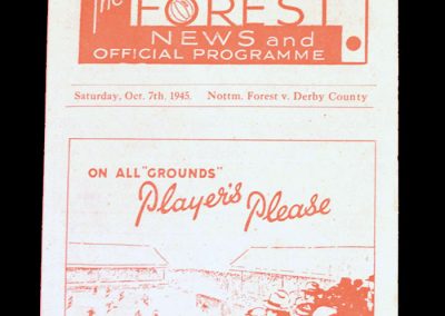Notts Forest v Derby 07.10.1945