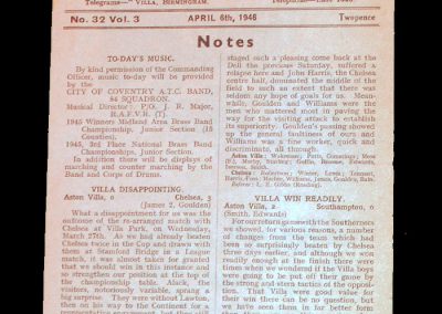 Aston Villa v Derby 06.04.1946
