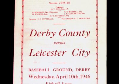Derby v Leicester 10.04.1946