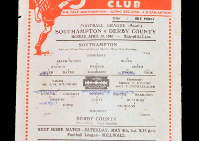 Southampton v Derby 29.04.1946