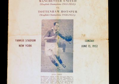 Man Utd v Spurs 15.06.1952 (Friendly in New York)